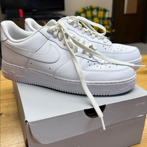 Nike Air Force 1 All-White Sneakers